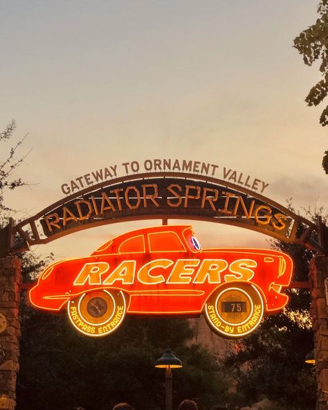 Debbie ✨| disney style on Instagram: “Racers⚡️🚗🏁 what’s your favorite ride in Cars Land?✨ #DCA #racers #radiatorsprings #disneyphotography #disneygram #disneyig #disneyinsta…” Pixar Cars Aesthetic, Radiator Springs Aesthetic, Disneyland California Aesthetic, Cars Land Disneyland, Disneyland Aesthetic, Disneyland Rides, Disney Adult, Disneyland California Adventure, Radiator Springs