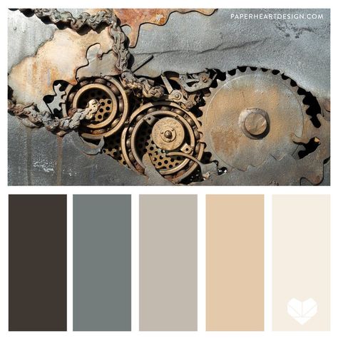 Color Palette: Nothing but Neutrals — Paper Heart Design Steampunk Color Palette, Industrial Color Palette, Cottage Color Palette, Style Tips And Tricks, Aesthetic Collection, Newport Coast, Natural Living Room, Color Palette Challenge, Color Palette Yellow