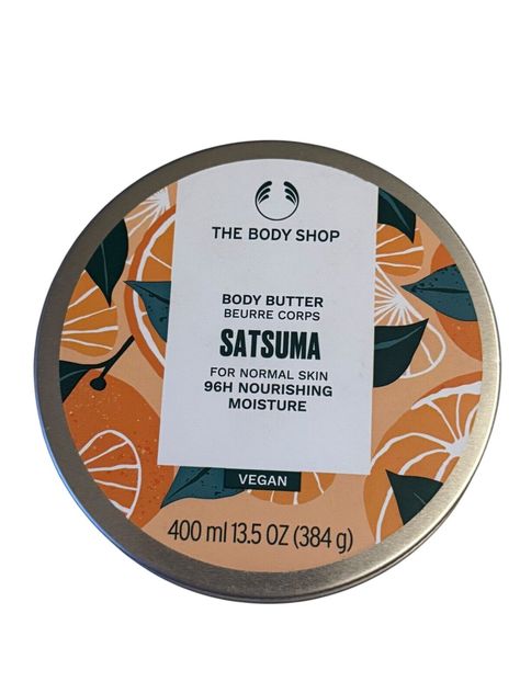 New Body Shop Body Butter Satsuma 400 ml / 13.5oz. Body Shop Body Butter, Cream Lotion, Normal Skin, Skin Care Moisturizer, Body Butter, The Body Shop, Beauty Skin, Butter Cream, Lotion