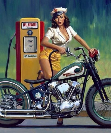 Motorcycle Man Cave, David Uhl, Motorbike Illustration, Motorcycle Man, Mustang Art, Gift For Biker, Cars Mustang, Мотоциклы Harley Davidson, Pin Up Pictures