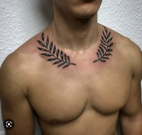 Line Chest Tattoo Men, Men’s Small Back Tattoo, Best Men’s Tattoo, Simple Back Tattoos Men, Men Back Tattoos Ideas, Men's Chest Tattoos, Small Shoulder Tattoos Men, Best Man Tattoo, Tattoo Ideas Chest Mens