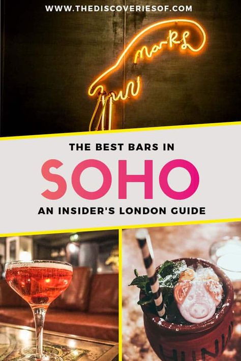 Soho England, Soho London Nightlife, Soho London Restaurant, London Rooftop Bar, Bars In Soho London, Best Pubs In London, London Soho, Bars In London, Banqueting House