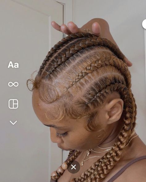 Curly Hair Braids, Honey Brown Hair, Braids Hairstyles Pictures, Braided Cornrow Hairstyles, Dyed Natural Hair, Protective Hairstyles Braids, Pretty Braided Hairstyles, Cornrow Hairstyles, Honey Brown