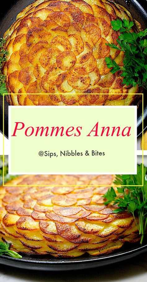 Pommes Anna Recipe, Potatoes Anna, Pommes Anna, Pudding Chia, Dandelion Jelly, Potato Recipes Side Dishes, Potato Sides, Potato Recipe, Dandelion Recipes