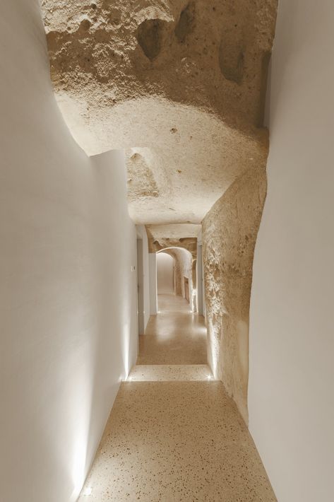 Dwell - Stay in This Extraordinary Cave Hotel in Southern Italy Ruangan Studio, Architecture Antique, Cave Hotel, Interior Design Minimalist, Loft Interior, Cave House, Design Hotel, Interior Modern, Historic Buildings