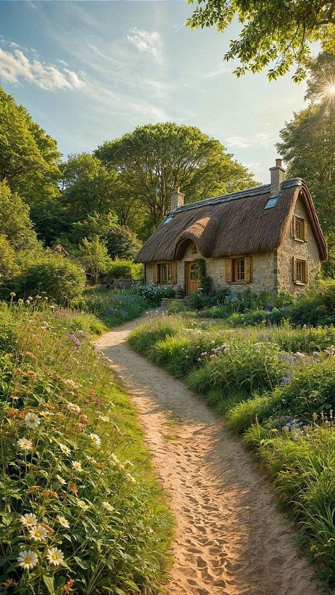 European Landscape, Background Photo Studio, English Landscape, English Houses, Cozy Interiors, England Countryside, Fairytale House, Countryside Cottage, Cabin In The Mountains