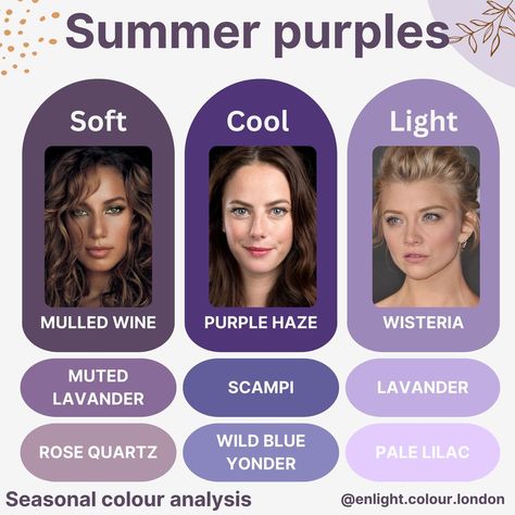 All posts • Instagram True Summer Skin Tone, Dark Summer Palette, Soft Summer Purple, Soft Summer Color Analysis, True Summer Color Palette Outfits, Soft Summer Color Palette Outfits, Cool True Summer, Summer Seasonal Color Palette, True Summer Color Palette