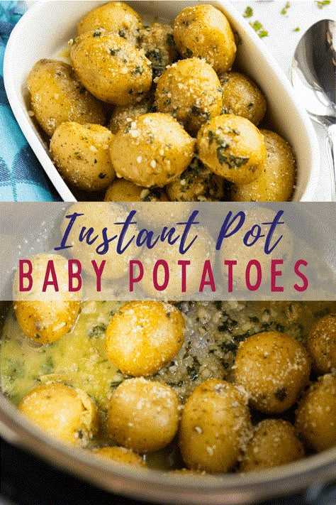 Instant Pot Baby Potatoes, Small Potatoes Recipe, Instant Pot Potatoes, Gold Potato Recipes, Baby Potato Recipes, Baby Potato, Potato Side Dish, Butter Pickles, Healthy Appetizer Recipes