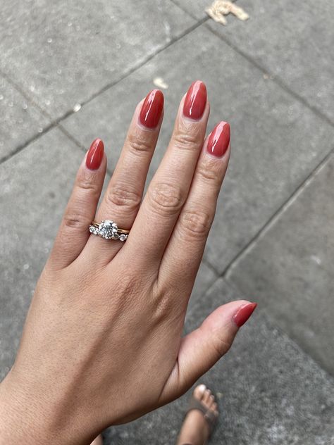 #summernails #rednails #sheerrednails #jellynails #ovalnails Jelly Amber Nails, Coral Glazed Nails, Coral Jelly Nails, Orange Jelly Nails Acrylic, Red Jelly Valentines Nails, Jelly Crystals, Nail Art Kit, Jelly Nails, Oval Nails