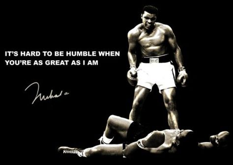 Muhammed Ali It's Hard To Be Humble Quote Motivation Determination Inspiration in Art, Posters, Contemporary (1980-Now) | eBay Muhammad Ali Wallpaper, Ali Wallpaper, Boxer Sport, Motivation Men, Poster Motivation, Humble Quotes, Muhammad Ali Boxing, Muhammad Ali Quotes, Quote Photo