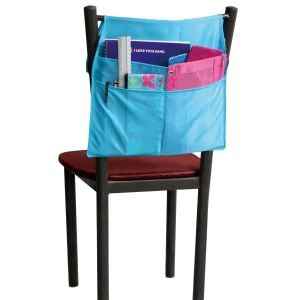 View Teaching Tree Over-The-Chair Storage Pockets, Classroom Chair Storage, Chair Organizer Classroom, Chair Pouches Classroom Diy, Chair Pockets For Classroom Pattern, Student Chair Pockets, Art Tables, School Supply Storage, Cell Phone Stickers, Chair Pockets