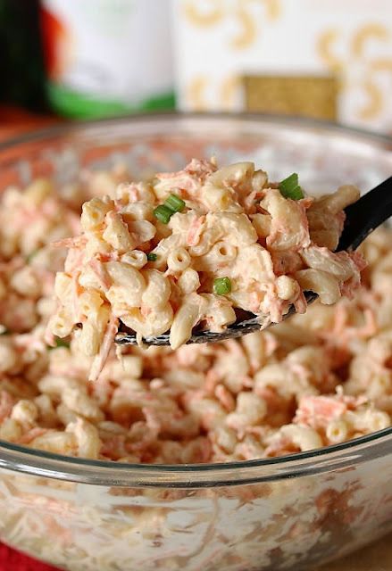 Basic Macaroni Salad Recipe, Kfc Macaroni Salad, Salad Week, Shrimp Macaroni Salad, Chicken Zucchini Bake, Pineapple Angel Food Cake, Different Types Of Pasta, Macaroni Salad Ingredients, Chicken Avocado Salad