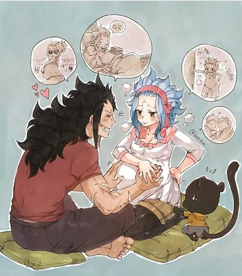 Gale Fairy Tail, Gajeel X Levy, Fairy Tail Levy, Gajeel And Levy, Fairy Tail Comics, Fairy Tail Family, Fairy Tail Love, Anime Fairy Tail, Fairy Tail Nalu