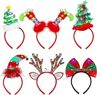 Christmas Tree Headband, Christmas Headwear, Christmas Party Accessories, Christmas Headbands, Reindeer Costume, Holiday Party Accessories, Antler Christmas, Christmas Tree Hat, Holiday Headbands