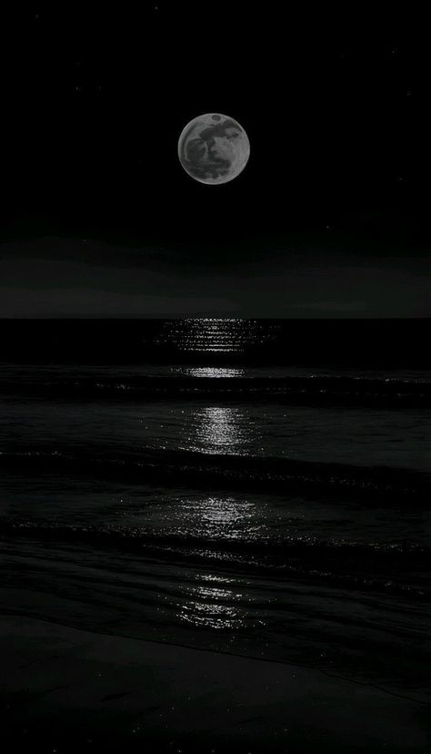 Dark Water Wallpaper, Hidden Poetry, Moonlight Photography, Scenic Wallpaper, Dancing In The Moonlight, Black Wallpaper Iphone, Phone Wallpaper Design, Total Black, Black Wallpaper