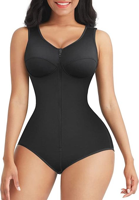 Full Body Shaper, Post Surgery, Tank Design, Body Shaper, High Cut, Shapewear, Surgery, Elastic, Black