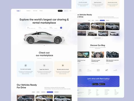 Car Rental Website Design by Akikul Haque on Dribbble Rental Car Website, Rental Website Design, Car Rental Website, Car Png, Rent Car, Web Mockup, Ui Design Website, Car Website, Website Design Layout