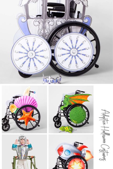 Adaptive Halloween Costumes, Wheelchair Costumes For Kids, Costumes For Wheelchairs, Wheelchair Decor, Wheelchair Ramp Diy, Animal Rescue Ideas, Wheelchair Costumes, Disabled Fashion, Pediatric Wheelchair