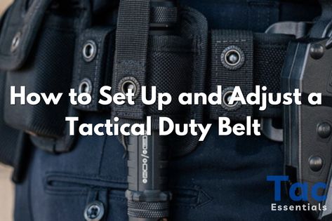 A properly set-up duty belt is essential for law enforcement, military personnel, and tactical operators. It ensures that all your gear is easily accessible while maintaining comfort during extended wear. This guide will walk you through the process of selecting the right belt, arranging your gear, and adjusting the setup for optimal performance. Tactical Operator, Tactical Pouches, Duty Belt, Military Personnel, How To Set Up, Set Up, Law Enforcement, Belts