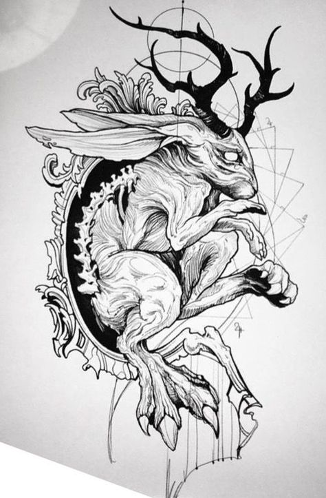 Pin by Ixchel Ü Santacruz on threicae | Dark art tattoo, Tattoo art drawings, Tattoo design drawings Mythical Tattoos, Art Drawings Tattoo, Aura Tattoos, Bunny Tattoos, Rabbit Tattoos, Creepy Tattoos, Dark Art Tattoo, Tattoo Portfolio, 다크 판타지