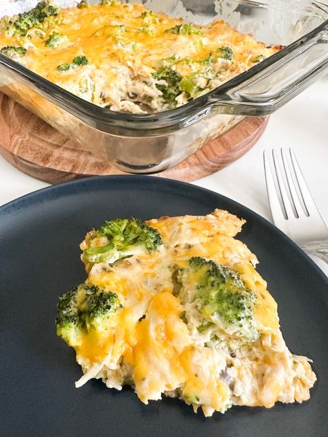 Nixon's Chicken Casserole Nixon Chicken Casserole, Marry Me Chicken Casserole, Nixon Chicken, Creamy Chicken Dish, Marry Me Chicken, Weekly Dinner, Chicken And Broccoli, Savory Herb, Food Time