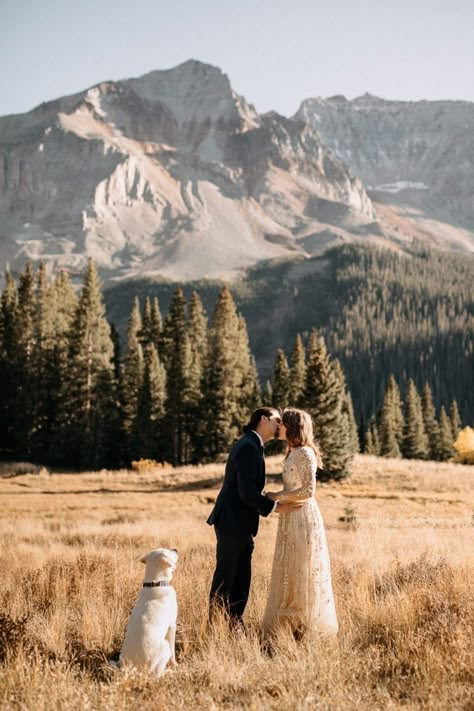 Intimate Elopement + Telluride + Rocky Mountain Bride + 28 Mountain Wedding Photo Ideas, Colorado Elopement Photography, Telluride Elopement, Mountain Wedding Photos, Colorado Weddings, Outdoor Elopement, Telluride Colorado, Intimate Ceremony, Northern Colorado