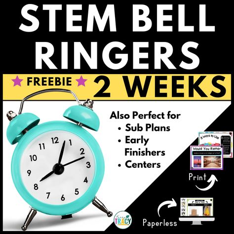 Stem Bell Ringers, Middle School Bell Ringers, Science Bell Ringers, Stem Robotics, Stem Centers, Calm Classroom, Stem Classes, Teaching Stem, Stem Lab