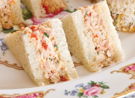 Prosciutto Chicken, Brunch Food Ideas, Tea Party Sandwiches Recipes, Tea Sandwich, Tea Party Sandwiches, Tea Sandwiches Recipes, Afternoon Tea Recipes, Party Sandwiches, Brunch Food