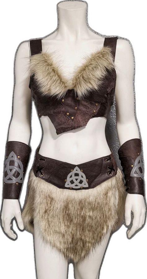 Women Viking Costume, Nordic Costume, Viking Outfit Woman, Female Viking Costume, Cavegirl Costume, Vikings Costume Diy, Barbarian Costume, Viking Halloween Costume, Vikings Halloween