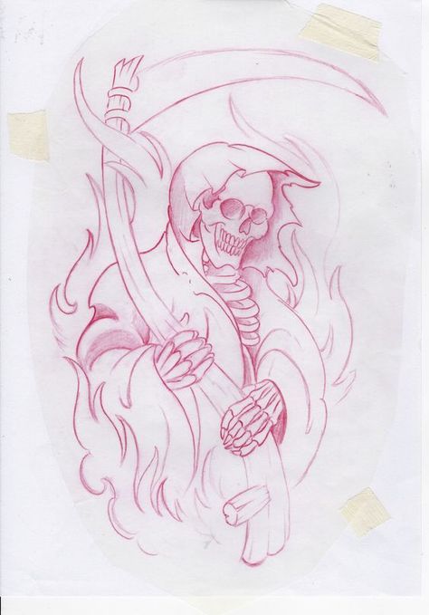 Bold and Beautiful Tattoo Sketches Grim Reaper Tattoo Stencil Outline, Cool Tattoo Stencils Easy, Grim Reaper Tattoo Stencil, Grim Reaper Tattoo Designs Drawings, Grand Reaper, Sa Tattoo Ideas, Dragon Tattoo Drawing, Sketches Tattoo, Grim Reaper Tattoo