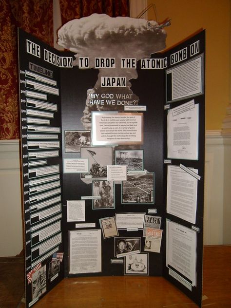 History Fair Boards, History Fair Projects, Trifold Board, Tri Fold Poster, Science Fair Projects Boards, National History Day, Presentation Ideas For School, Museum Displays, Project Board