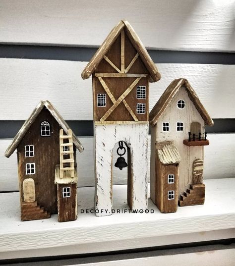 DEC❤️FY | 💯 #handmade #withlove #decofy #wooden #wood #decorative #tinyhouse #nature #woodenlove #driftwoodart #wooddesign #ev #haus #tree… | Instagram Christmas Craft Ideas, Wooden Houses, Christmas Craft, Handmade Design, Craft Ideas, Wood, Instagram, Design, Nature