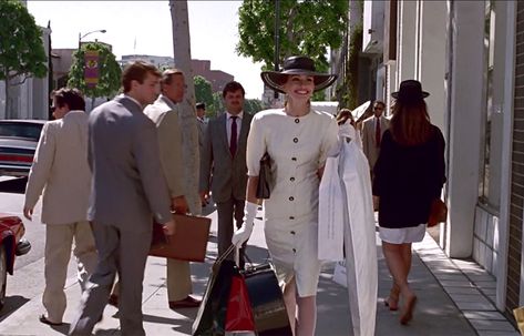 All of Julia Roberts' Outfits from <em>Pretty Woman</em>, Ranked Julia Roberts Style 90s Pretty Woman, Pretty Woman Outfit, Julia Roberts Pretty Woman, Timberland Outfits Women, Julia Roberts Style, Pretty Woman Movie, Fancy Robes, Red Ball Gowns, Aesthetic 2024