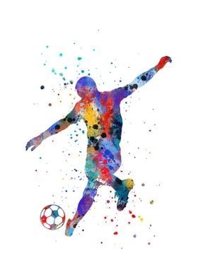 Displate is a one-of-a-kind metal poster designed to capture your unique passions. Sturdy, magnet mounted, and durable – not to mention easy on the eyes! Boy Sport, Soccer Party, Football Gift, Cow Painting, Olympic Sports, Portrait Poster, Soccer Player, Sports Art, Football Player