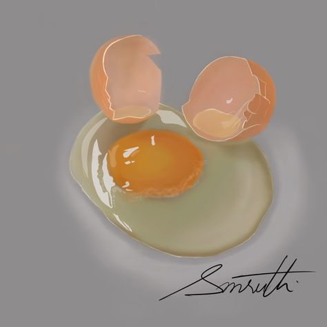 Realistic drawing of EGG. It took nearly 5hours to complete. Follow for more drawings and tutorials ❤ Drawing On Eggs Ideas, Egg Drawing, Colors Illustration, Realistic Drawing, Illustrator Art, Create Drawing, Egg Art, Realistic Drawings, Illustration Artists