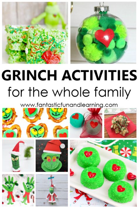 Grinch Activity, Grinch Activities, Grinch Day, Grinch Crafts, The Grinch Movie, Grinch Christmas Party, Christmas Movie Night, Fun Christmas Activities, Grinch Party