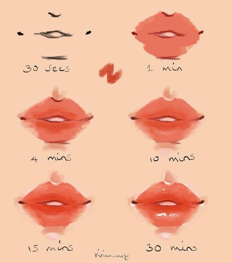 How To Draw Lips, Draw Lips, Lip Drawing, Drawing Tutorial Face, Digital Art Beginner, Lips Drawing, Writing Journal, Poses References, Digital Painting Tutorials