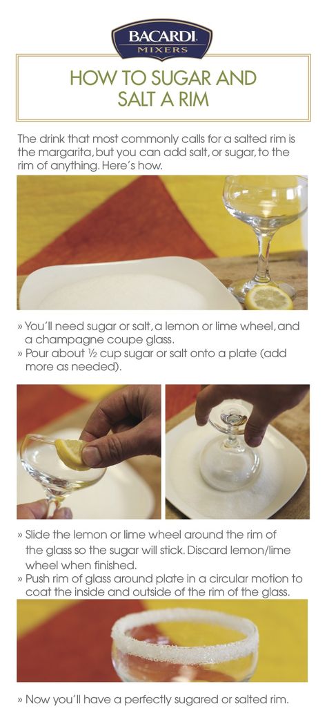 How to sugar and salt a rim: #DIY , #cocktail , #drink Sugar Rimmed Glasses Diy, 19 Bday, Garnish Ideas, Mix Drinks, Drink Garnishing, Cocktail Garnish, Cocktail Drink, Christmas Food Dinner, Food Dinner