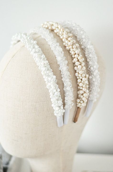 Vecmeitu Ballīte, 60s Headband, Veil Options, Bridal Pearl Headband, Embroidered Headband, Pearl Bridal Headband, Ipad Tutorials, Bride Headband, Satin Headband