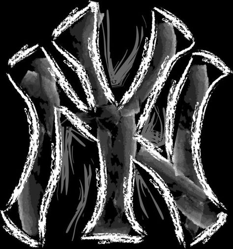 Yankees Ny Logo Design, Yankees Wallpaper, Ny Yankees Logo, How To Tie Shoes, Apparel Design Inspiration, New York Yankees Logo, Chalk Design, New York Logo, Cartoon Character Tattoos