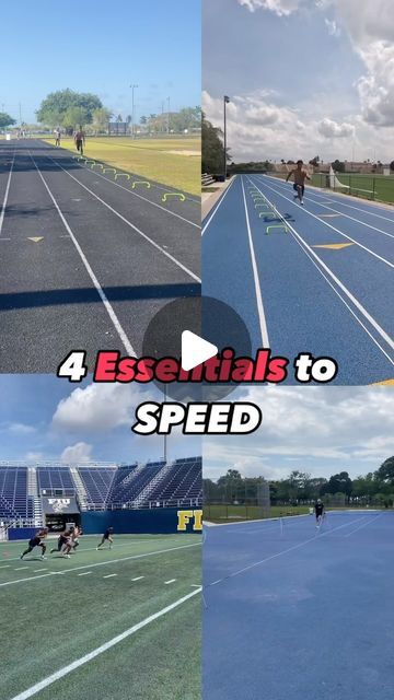 Jason Rotger on Instagram: "Save this if you NEED to get faster for your sport!🏃🏼‍♂️  4 of my favorite tools I utilize year round for myself and my athletes are:  1️⃣ Wickets: enforces proper running technique and is a great warm up   2️⃣ speed bounds: trains your extension power which is crucial in sprinting - stride length+stride rate= faster sprint  3️⃣ accel sprints: the acceleration dictates good sprints to great sprinters !  4️⃣ max speed sprints: “speed kills” is a very real term - the higher your speed ceiling is the easier everything else becomes  - imagine being able to squat 405 vs 315, 225 gets a lotttt easier when you can squat 405  DM me “let’s go” if you want free access to my app and a free week of training like this‼️" Sprinting Drills, Proper Running Technique, Running Techniques, Get Faster, Me App, My Favorite, Running, Instagram