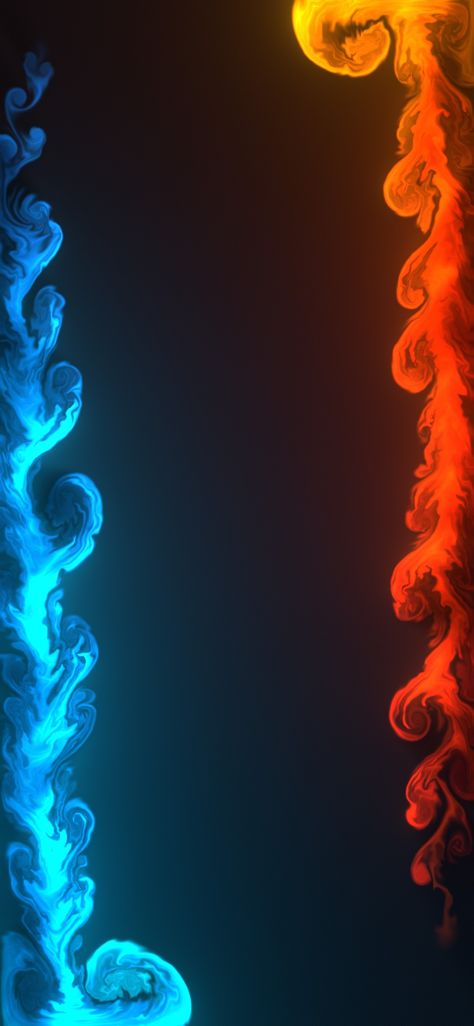 Contrast plays role in our life too Both fire and water holds importance in nature #fluid wallpaper #contrasting wallpaper Fire And Water Wallpaper, Fire And Ice Wallpaper, Fluid Wallpaper, Ice Wallpaper, Pokemon Decor, Fire Wallpaper, White Wallpaper For Iphone, Water And Fire, Glitter Phone Wallpaper