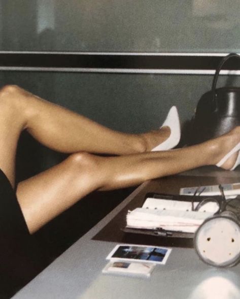 Slip Silk Pillowcase on Instagram: “Back to work beauties! 🕖” Helmet Newton, Leo Rising, Carine Roitfeld, Helmut Newton, Violet Grey, A Desk, Models Off Duty, Elizabeth And James, New Yorker