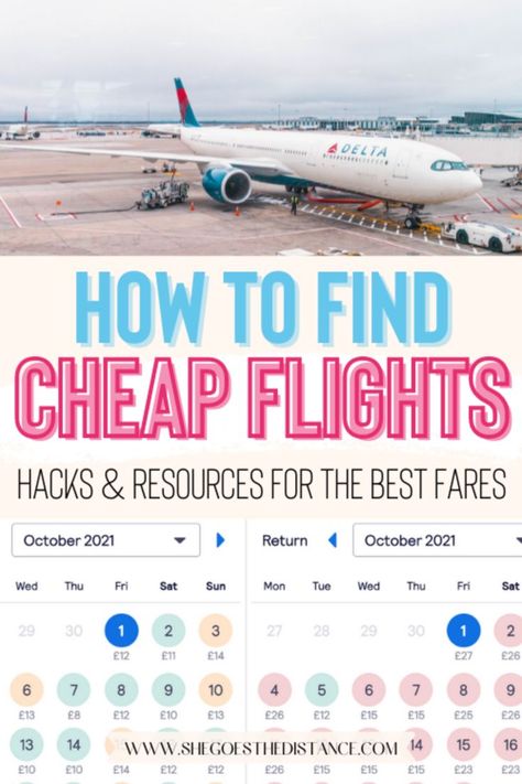 Who doesn't want to save money on flights? Airfare can be the most costly part of a trip, keeping you from saving money while traveling. But now you can use these 20 tips and tricks on how to find cheap flights to anywhere! These cheap flight hacks include the best advice and resources for finding affordable flights. Use these budget travel tips to your advantage and get low cost flights to your next destination! New Year Tips, Cheap Weekend Getaways, Flight Hacks, Cheap Travel Hacks, Travel Life Hacks, Cheap Places To Travel, Cheap Airfare, Cheap Flight, Budget Travel Destinations