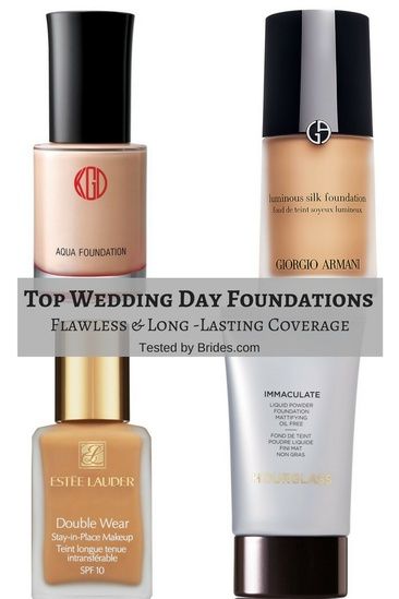 Bridal Beauty Must-Haves: Don't stress about your bridal makeup! If a bridal makeup artist isn't in your budget you can do-it-yourself with the help of tips from the world's top professionals. Choosing the best wedding day makeup takes trial and error. Thankfully, Brides.com teamed up with some of the top makeup artists to rate the top foundations for your wedding day based on coverage, finish , and lasting wear! | wedding makeup tips | promotion | #shopthelook | best foundation | #shopstyle Wedding Foundation, Perfect Wedding Makeup, Amazing Wedding Makeup, Beautiful Wedding Makeup, Gorgeous Wedding Makeup, Best Wedding Makeup, Wedding Makeup Tips, Wedding Day Makeup, Bridal Makeup Wedding