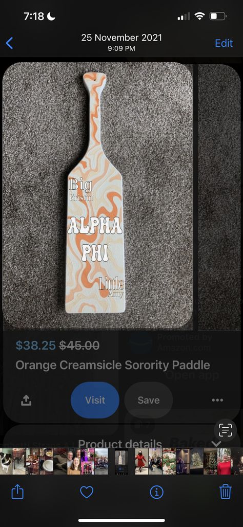 Sorority Paddles Aesthetic, Fraternity Paddles, Big Little Paddles, Paddle Ideas, Sorority Ideas, Sorority Paddles, Sorority Canvas, Orange Creamsicle, Sigma Kappa