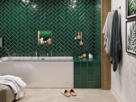 Amazing Bathroom Tile Ideas for Small Bathrooms | Homebuilding Bathroom Tiles Images, Bathroom Tile Installation, Small Shower Room, Subway Tile Showers, Spa Inspired Bathroom, Wet Room Shower, Bathroom Images, Herringbone Floor, Parisian Apartment