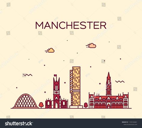 Manchester Skyline, Rain Logo, Inktober 2024, City Sketch, Highlights Instagram, Chest Tattoo Men, Remember Quotes, Manchester England, Pen Pal