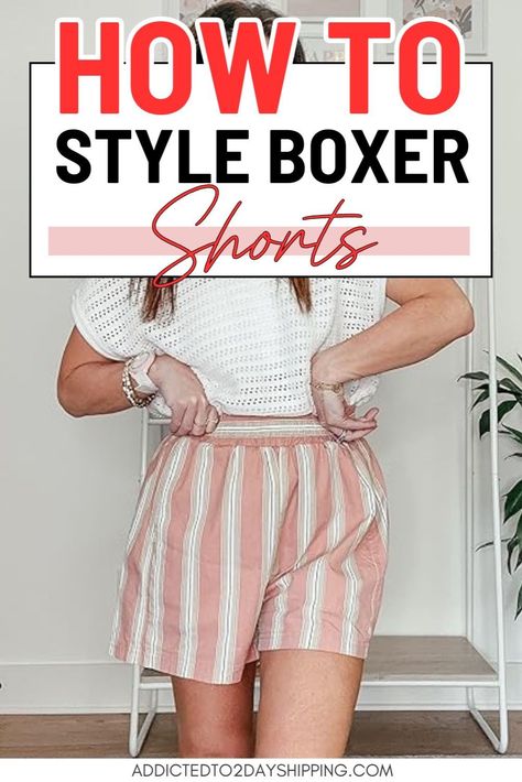 Get inspired with our guide on How to Style Boxer Shorts For Women. Explore various ways to create the perfect Boxer Shorts Outfit and see how The It Girls are rocking their Boxer Shorts For Women. This blog post is packed with tips and ideas for making this casual trend look effortlessly stylish. Boxer Shorts Outfit, Boxer Shorts For Women, The It Girls, Casual Trends, It Girls, Fashion Tutorial, Capsule Outfits, Shorts Outfit, Trendy Fashion Outfits