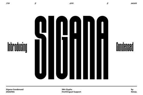 Sigana Free Display Font Tall Font, Dafont Fonts, Modern Fonts Free, Condensed Font, Free Commercial Fonts, Business Fonts, Sans Font, Design Fonts, Modern Sans Serif